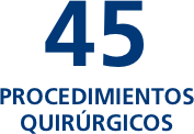 45 Procedimientos quirúrgicos