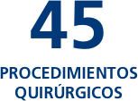 45 Procedimientos quirúrgicos